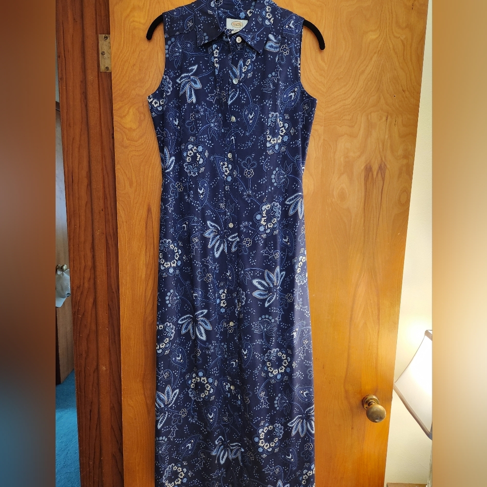 Talbot's Sleeveless Paisley Dress